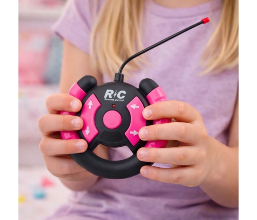 Remote Controlled RC Off-Road Car with Dolls Pink 1:16