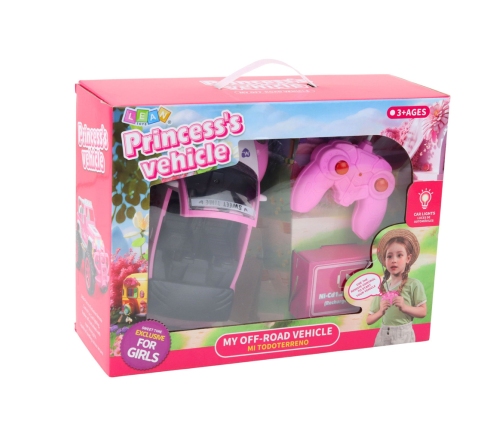Remote Controlled Car RC Convertible For Dolls Pink