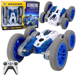 Remote Controlled Stunt Car RC Lights Smoke Drift 360° Blue Remote Controlled Stunt Car RC Lights Smoke Drift 360° Blue
