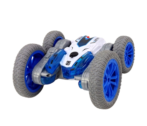 Remote Controlled Stunt Car RC Lights Smoke Drift 360° Blue