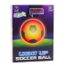 Lightweight Soccer Ball for Throwing and Kicking, Glowing Material, Black and White