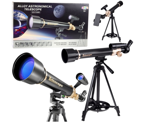 Educational Aluminum Astronomical Telescope with Tripod and Accessories 1.35 M
