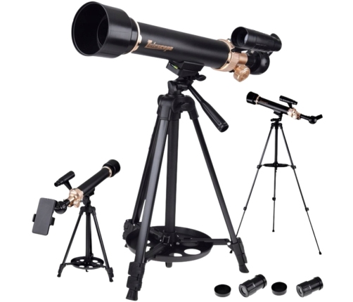 Educational Aluminum Astronomical Telescope with Tripod and Accessories 1.35 M