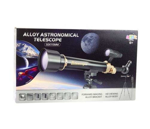 Educational Aluminum Astronomical Telescope with Tripod and Accessories 1.35 M