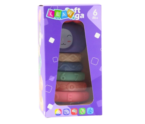 Tower of Soft Blocks Sensory Pyramid Colorful 8 pcs.