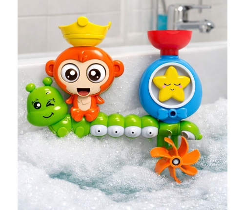 Water Bath Toy Monkey Caterpillar Cup Suction Cups