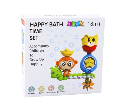 Water Bath Toy Monkey Caterpillar Cup Suction Cups