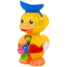 Interactive Bath Toy Duck with Grinder, Suction Cups, and Spoon
