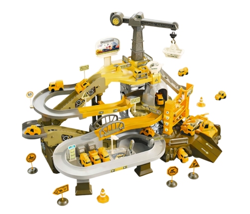 Interactive Set Mining Parking Construction Vehicle Track Mine