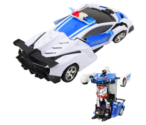Auto Robot 2in1 Police Remote Controlled Police Car RC 1:18