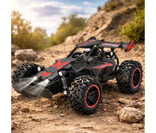 Remote Controlled RC Car Off-Road Red 1:18 20 km/h