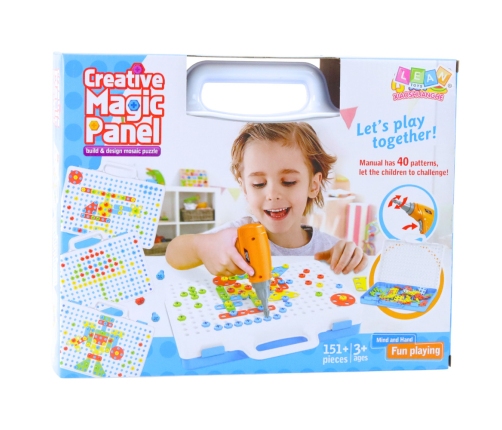 Educational Puzzle Set with Screwdriver for Children, 151 pcs.