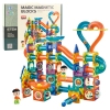 Set of Magnetic Blocks Ball Track Slide Colorful 188 pcs.