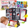 Contrast Sensory Educational Mat with Mirror for Babies