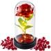 Eternal Rose in Glass Dome LED Lighting Red 21.5 x 11 cm