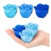 Flower Box Eternal Fragrant Roses Flowers in a Box Blue 18 pcs.