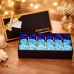 Flower Box Eternal Fragrant Roses Flowers in a Box Blue 18 pcs.