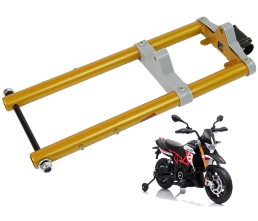 Front fork with axle for Aprilia A007 motorbike