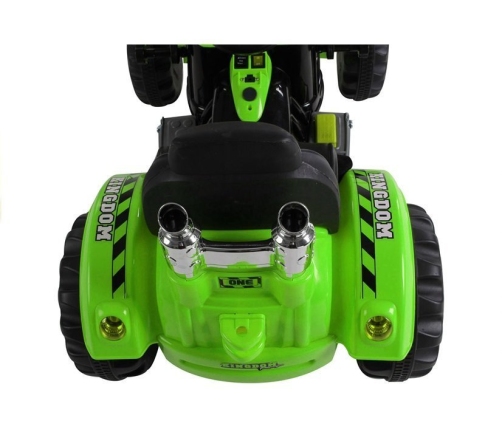 Детский электротрактор с ковшом Green