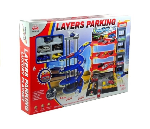 A huge garage + set of 4 cars and helicopter