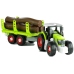 Assembly Tractor with Trailer for Wood Transport Screwdriver