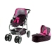 Alice leļļu rati 2in1 Black/Pink