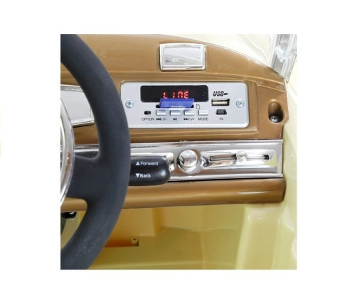 Vienvietīgs elektromobilis LS-618 Mercedes 300S Beige Painting