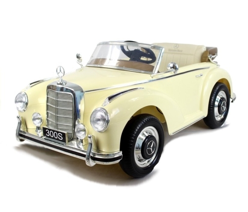 Vienvietīgs elektromobilis LS-618 Mercedes 300S Beige Painting