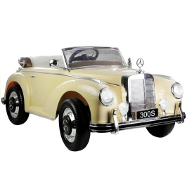 Vienvietīgs elektromobilis LS-618 Mercedes 300S Beige Painting