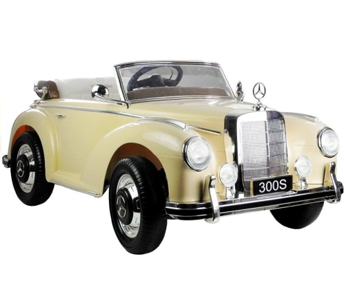 Vienvietīgs elektromobilis LS-618 Mercedes 300S Beige Painting