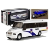 Police Bus Die Cast Model White with Lights Police Bus Die Cast Model White with Lights