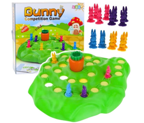Funny Bunny Family Game - 3D, 4 players rabbit race game