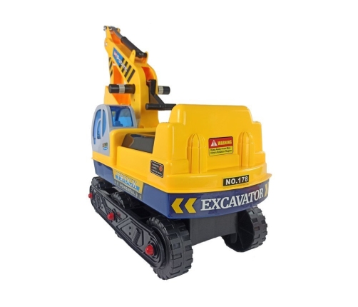 Детская машина-каталка Экскаватор Yellow