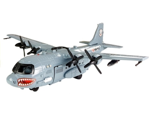 Military Base in a Plane with Lights and Sound