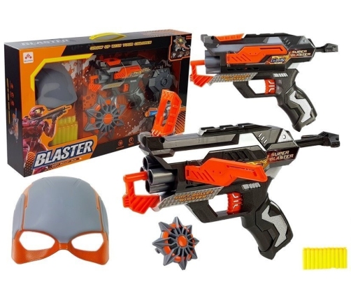 Expandable Foam Bullets Gun with Mask