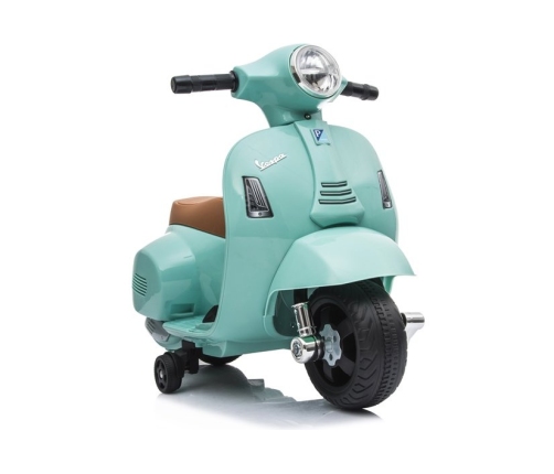 Bērnu elektro motocikls Vespa GTS 300 Mini Turquoise