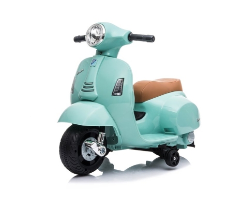 Bērnu elektro motocikls Vespa GTS 300 Mini Turquoise