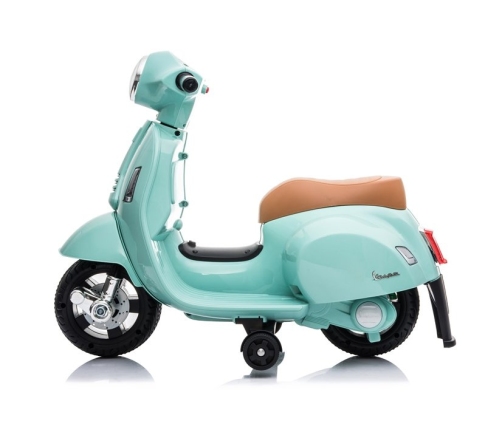 Bērnu elektro motocikls Vespa GTS 300 Mini Turquoise