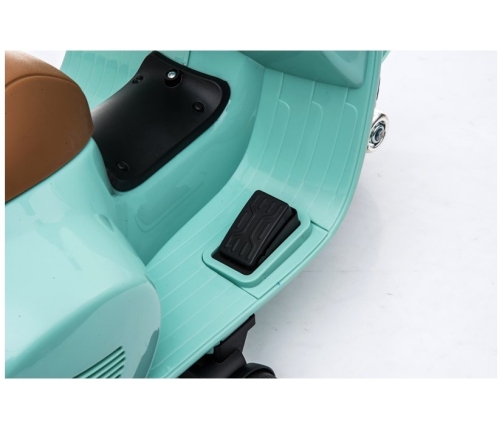 Bērnu elektro motocikls Vespa GTS 300 Mini Turquoise
