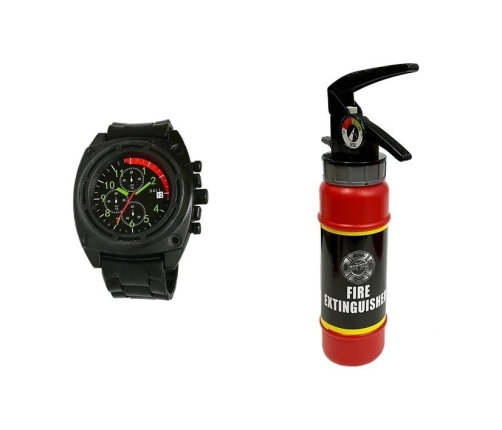 Firefighter Kit Helmet Fire Extinguisher Hatchet Mask Crowbar
