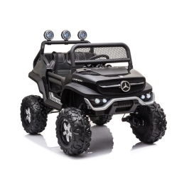 Двухместный детский электромобиль Mercedes Unimog S Black
