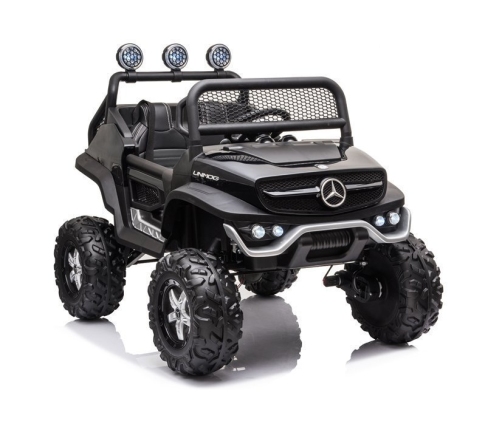 Двухместный детский электромобиль Mercedes Unimog S Black