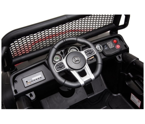 Двухместный детский электромобиль Mercedes Unimog S Black