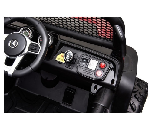 Двухместный детский электромобиль Mercedes Unimog S Black