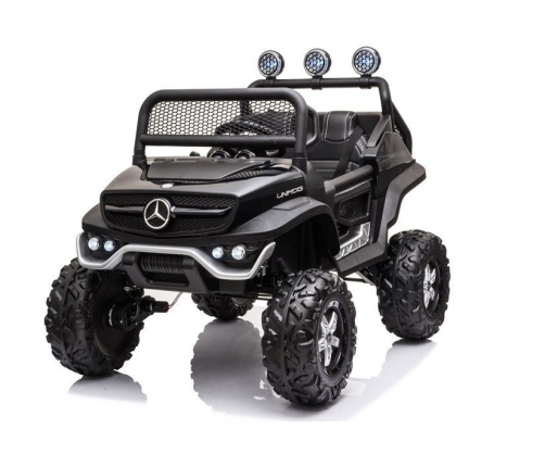 Двухместный детский электромобиль Mercedes Unimog S Black