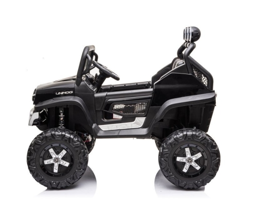 Двухместный детский электромобиль Mercedes Unimog S Black