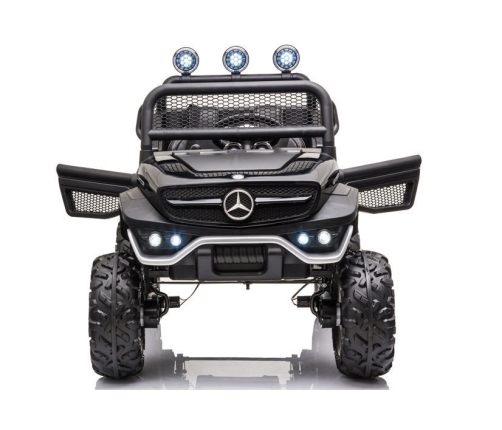 Двухместный детский электромобиль Mercedes Unimog S Black