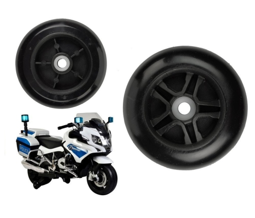 Training side wheel for the electric motorbike BMW R1200
