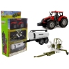 Tractor with Trailer, Rake and Red Tanker Tractor with Trailer, Rake and Red Tanker