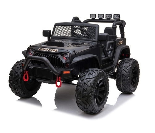 Двухместный детский электромобиль Jeep JC666 Black Painted